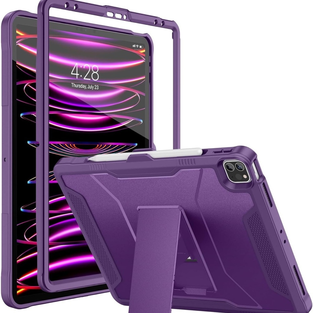 NWT Soke Case for iPad Pro 12.9 Rugged Shockproof Cover w/Built-in Kickstand